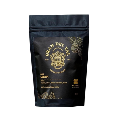 250 Grams Gran Del Val Panamanian Geisha Washed Whole Coffee Beans