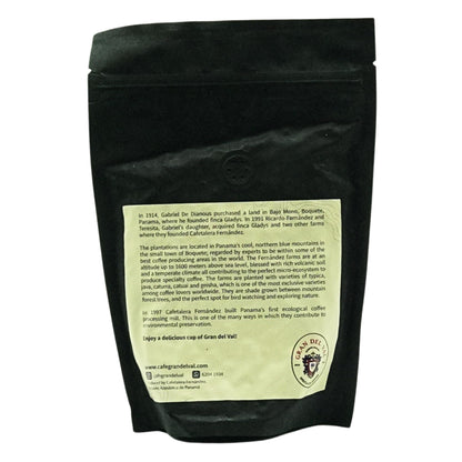250 Grams Gran Del Val Panamanian Geisha Washed Whole Coffee Beans