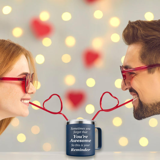 14 Oz 'You're Awesome' Coffee Mug with Lid