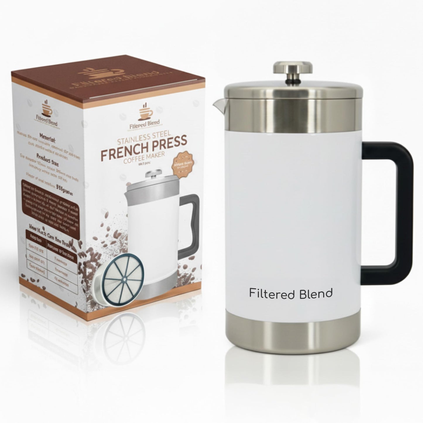 1.6L Stainless Steel French Press