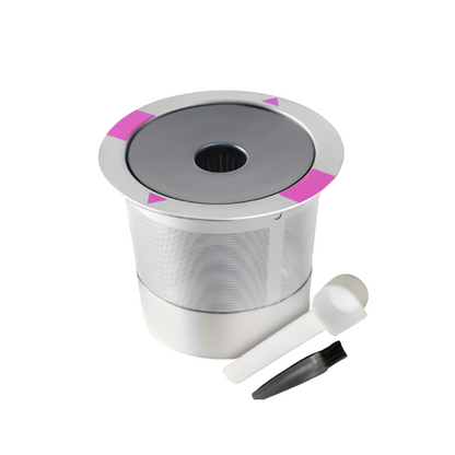 Stainless Steel Reusable K Cups with Brush and Spoon for K 1.0 & 2.0